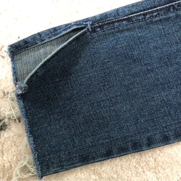 Free People split hem frayed hem jeans, size 25 - Picture 3 of 4